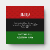 UMOJAkunizuke Umoja Unity Happy Kwanzaa Plaque フォトプラーク (正面)