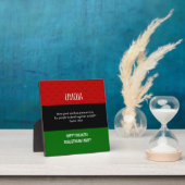 UMOJAkunizuke Umoja Unity Happy Kwanzaa Plaque フォトプラーク (インサイチュ)