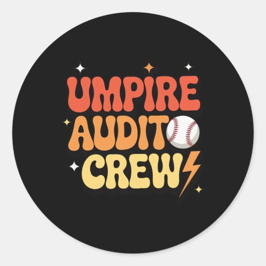 Umpire Audit Crew _1 ラウンドシール (正面)