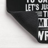 Umpire Funny Sketll Design For An Umpire  マウスパッド (コーナー)