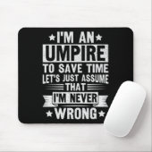 Umpire Funny Sketll Design For An Umpire  マウスパッド (マウス)