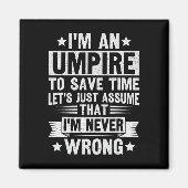 Umpire Funny Sketll Design For An Umpire  マグネット (正面)