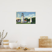 Umpqua LighthouseCoastの外部ビュー ポスター (キッチン)