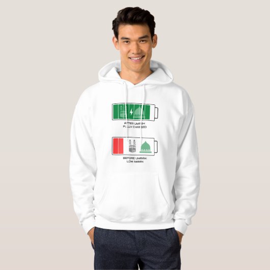 Umrah Imaan Rechargeの前後 パーカ (正面フル)