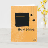 Umrah mubarak カード (黄色い花)