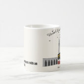 Umrah Mubarak Custom Mug コーヒーマグカップ (中央)