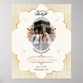 Umrah Mubarak Custom Photo Islamic Poster ポスター (正面)
