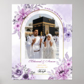 Umrah Mubarak Personalized Photo Islamic Wall Art  ポスター (正面)