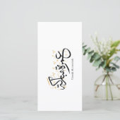 Umrah Mubarakah Arabic Calligraphy Wall Art サンキューカード (スタンド正面)