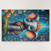 Un adorable éléphanteau ジグソーパズル (横)