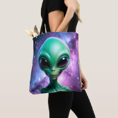 Un alien. トートバッグ (クローズアップ)