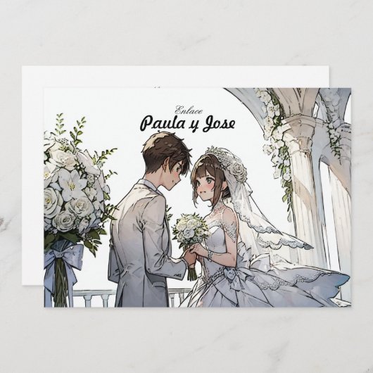 Un Amor Anime: Invitación 招待状 (正面/裏面)