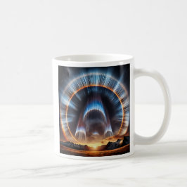 Un anneau de lumière stellaire s'élève. コーヒーマグカップ