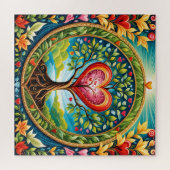 Un arbre de vie plein d'amour ジグソーパズル (横)