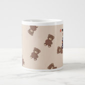Un-Bear-ably Cool | Cute Bear Coffee Mug ジャンボコーヒーマグカップ (正面)
