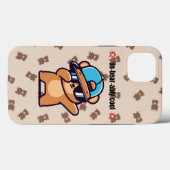 Un-Bear-ably Cool | Cute Bear Phone Case for iPhon Case-Mate iPhoneケース (裏面 (横))