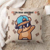 Un-Bear-ably Cool | Cute Bear Pillow クッション (ブランケット)