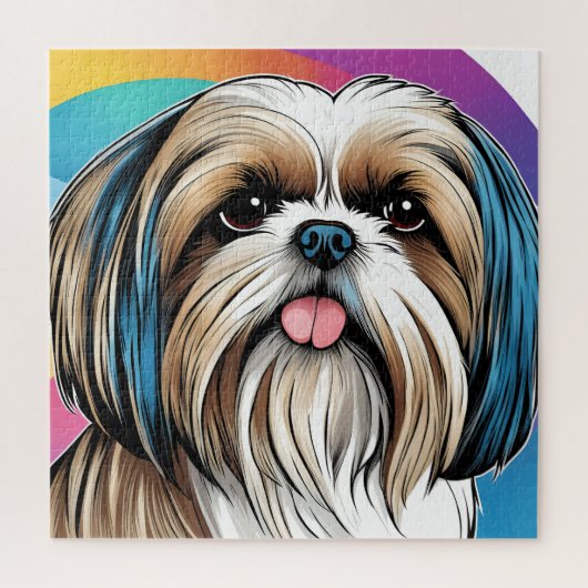 Un beau et marrant shih tzu ジグソーパズル (縦)
