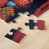 Un beau portrait en pixel art ジグソーパズル (側面)