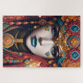 Un beau portrait en pixel art ジグソーパズル (横)