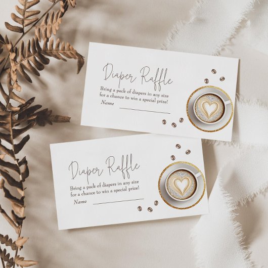 Un bébé is brewing du café Cagnotte de couches pou エンクロージャーカード