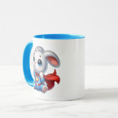 Un bébé lapin super-héros. マグカップ (正面左)