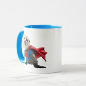 Un bébé phoque super-héros. マグカップ (正面左)