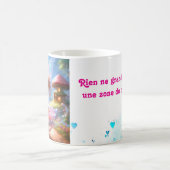 Un café, un sourire, une belle journée, tasse コーヒーマグカップ (中央)