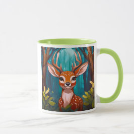 Un cerf caché vous regarde. マグカップ