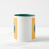 Un Cerf Stylisé avec Forêt マグカップ (中央)