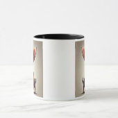 Un chien chihuahua détective à la loupe. マグカップ (中央)