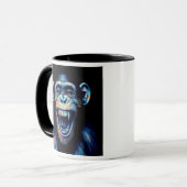 Un chimpanzé mort de rire.  マグカップ (正面左)