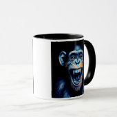 Un chimpanzé mort de rire.  マグカップ (正面右)