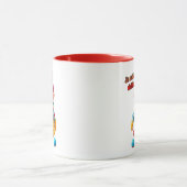 Un clown coloré se croit drôle. マグカップ (中央)