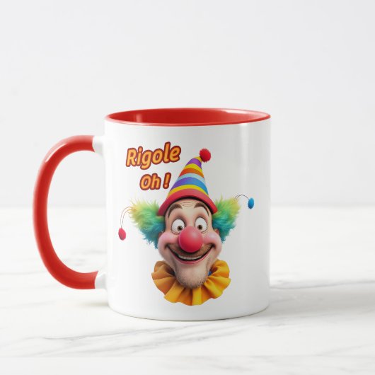 Un clown et jeu de mots. マグカップ (左)