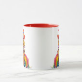 Un clown sur son cheval arc en ciel. マグカップ (中央)