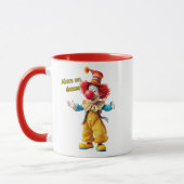 Un clown t'invite à danser. マグカップ (左)