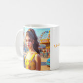 Un Cœur Déterminé, carte pour tous コーヒーマグカップ (正面左)