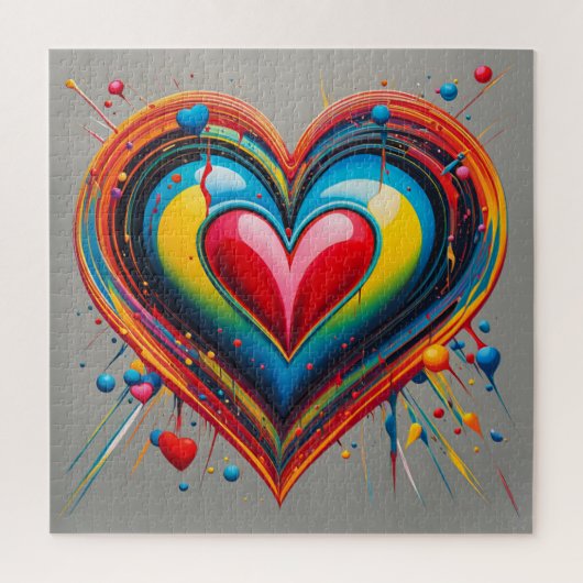 Un coeur éclatant ジグソーパズル (縦)