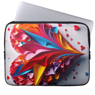 Un coeur en origami ラップトップスリーブ