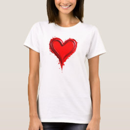 Un coeur stylisé au grand coeur. tシャツ