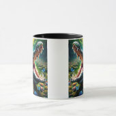 Un crocodile la gueule ouverte. マグカップ (中央)