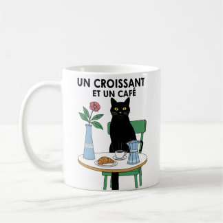 Un Croissant Cat コーヒーマグカップ