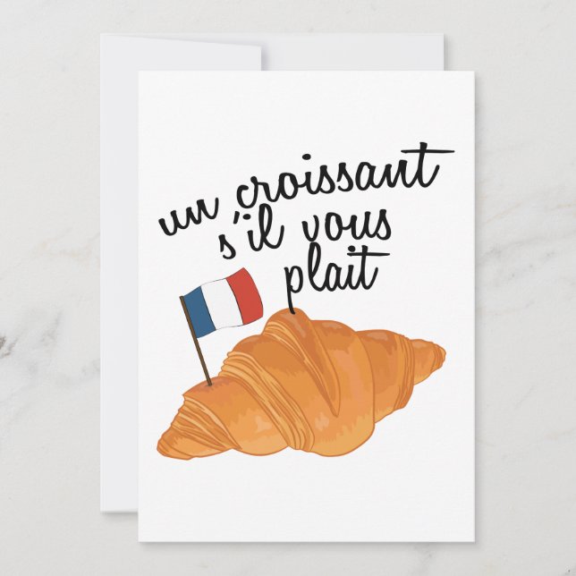 Un Croissant S'il Vous Plait – 食フランスの物 (正面)