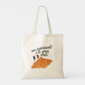 Un Croissant S'il Vous Plait – 食フランスの物 トートバッグ (裏面)