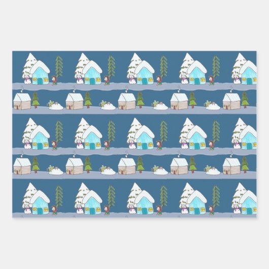 Un día de invierno ラッピングペーパーシート (正面3)