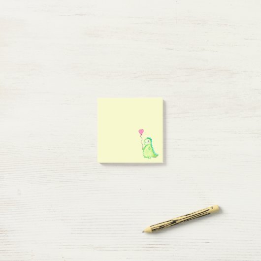 Un dinosaurio en mi post-it ポストイット (デスク上)