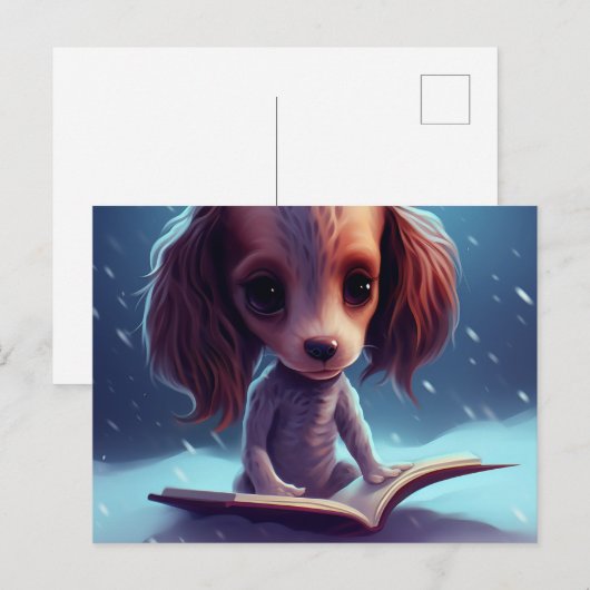 Un drôle de chien qui lie. ポストカード (正面/裏面)