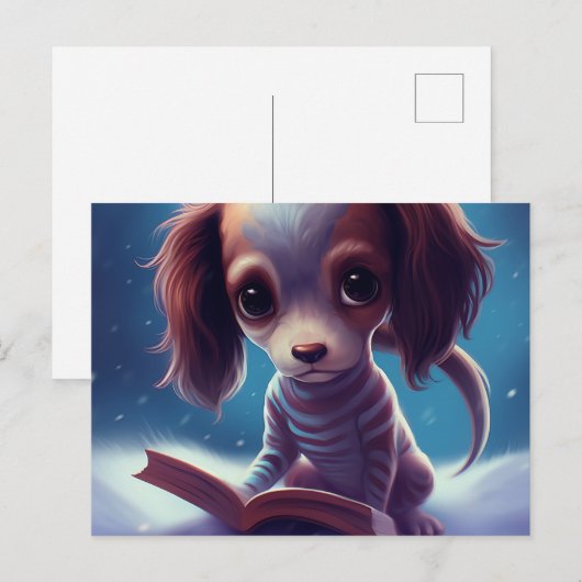 Un drôle de chien qui lie. ポストカード (正面/裏面)