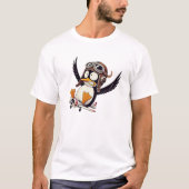 Un drôle de pingouin en avion. tシャツ (正面)